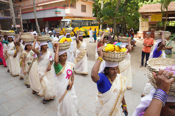 Abhayavarshan procession in honour of Amma